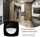 Dream lighting 12 Volt Black Waterproof LED Courtesy/Deck/Landscape Lighting Fixture for RV, Marine, Boat, Recessed Mount 0.15 Watt, IP65 Warm White Pack of 6 by GreenHaven Gardens
