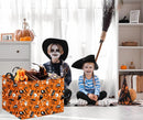 HIYAGON Rectangular Halloween Basket for Boys and Girls Kids Trick or Treat Pumpkin Basket for Halloween Parties Cute Storage Bin Organizer Box Room Decor(Yellow Halloween) by TinyTreasures Baby Boutique