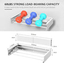 Laundry Drying Rack Collapsible, Wall Mounted Clothes Drying Rack, Space Saving Foldable Drying Rack for Laundry, 23.6" Wide, 11.2 Linear Ft, 4 Aluminum Rods, 60 lb Capacity by CozyNest Decor