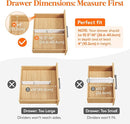 Lifewit 8 Pack Drawer Dividers 4" High, 10.5-16.5" Dresser Drawer Divider, Adjustable Drawer Organizers for Clothes, Plastic Drawers Separators for Dresser, Bedroom, Bathroom, Kitchen, Office by TinyTreasures Baby Boutique