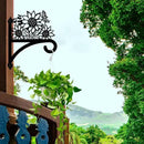 Peacoblue Iron Plant Hangers Hooks for Outdoor Indoor Hanging Plants Flower Fern Pots Lantern Bird Feeder Wind Chimes, 12"x15" Weather Resistant Metal Wall Holder for Porch Garden Farmhouse(Sunflower) by GreenHaven Gardens