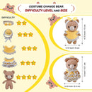 LoopMap Crochet Kit for Beginners - DIY Amigurumi Bear with Removable Dress & Accessories, Step-by-Step Video Tutorials, Extra Yarn, Crochet Tools, Handmade Gift for Kids & Adults(Bear-Yellow) by TinyTreasures Baby Boutique