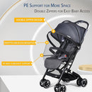 Mosquito Net for Stroller, Universal 3D Baby Bug Net with Two-Way Zippers & Storage Bag, Breathable & Foldable Netting for Stroller, Bassinet,Cradle（Black） by TinyTreasures Baby Boutique