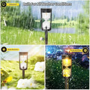 4 Pack LED Solar Warm Light Hourglass Light, New Outdoor Decorative Atmosphere Light, Courtyard Garden Landscape Light, Wireless Dusk to Dawn Searchlight IP65 Waterproof. by GreenHaven Gardens