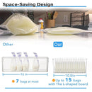 Breastmilk Storage Container with 4 Freezer Flattener Kit to Flatten Standing Breast Milk Bags in Organizer Bins Save Refrigerator Space |Horizontal Storage by TinyTreasures Baby Boutique