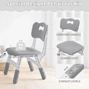 Kids Table and 2 Chairs Set, Height Adjustable (17.7"-26.1") Toddler Table and Chair Set, Multi-Activity Table with Graffiti Desktop, Children’s Table and Chairs for Classroom, Home & Daycare by CozyNest Decor
