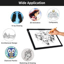 KOBAIBAN Wireless A4 Light Pad with Carry Bag, Innovative Stand, Top Clip, Stepless/ 6-Level Dimmable Brightness Rechargeable tracing Light Box/Board for Cricut Vinyl, Weeding Tool, Diamond Painting by TinyTreasures Baby Boutique