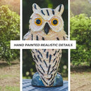Galashield Owl Decoy | Plastic Owls to Scare Birds Away | Owl Statue for Garden & Outdoors - Pack of 3 by GreenHaven Gardens
