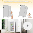 71" Tall Metal Storage Cabinet with 2 Doors and 4 Adjustable Shelves, Kitchen Pantry Cabinet White Freestanding Cupboard, 5 Tier Multifunctional Steel Storage for Office, Kitchen, Dining Room by CozyNest Decor