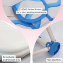 Tiny Marvels Portable 3-in-1 Baby Booster Seat, Cozy Floor Seat, Feeding Seat with Tray, Compact Foldable Toddler Booster with Child Safety Belt Carry Bag, Perfect for Travel (Big Waive) by TinyTreasures Baby Boutique