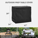 Outdoor Dining Cart Cover - Heavy Duty Waterproof Cover for Royal Gourmet Cart, Flattop Worktable, Propane Tank - Black, Polyester by GreenHaven Gardens