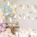 Cheerland Bunny Garland Party Decorations Cute Rabbit Carrot Banner Hanging Streamer for Girls Kids Birthday Baby Shower Classroom Home Office Decor Easter Garden Animal Tea Parties Supplies 2pcs by CozyNest Decor