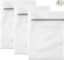 3 Pack Small Mesh Laundry Bags by MDSXO- Small Durable Lingerie Delicates Bag for Washing Machine for Socks, Bra, Mask,Baby Clothes 10 * 12 inch [3 Pack] by TinyTreasures Baby Boutique