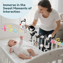 Car Seat Toys for Babies 0-6 Months,Hanging Rattle Toys for Crib Mobile, Baby Spiral Hanging Stroller Black and White High Contrast Toys for Newborn 0 3 6 9 12 Months Baby Boys Girls (Set-2) by TinyTreasures Baby Boutique