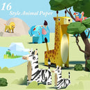 MIREONETRY Origami Kit for Kids Ages 6+,16 Style 3D Animal Origami Paper Kit,Easy Origami Paper Art for Beginners Kids Adults,Gifts for Boys&Girls by TinyTreasures Baby Boutique