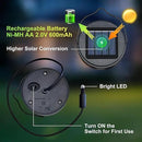 AA 600Mah Solar Light Replacement Top Parts for Solar Outdoor Lantern, Waterproof LED Lights for Yard, Garden, Patio Decor DIY Gifts (1Pack) by CozyNest Decor
