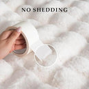 BENVWE Faux Fur Throw Blanket for Couch - Cozy Plush Fluffy Soft Thick Bubble Blanket for Living Room Home Decor - Mothers Day Birthday Gifts for Women, Cream White, 51" x 63" by CozyNest Decor