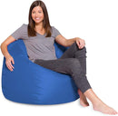 Posh Creations Bean Bag Chair for Kids, Teens, and Adults Includes Removable and Machine Washable Cover, Solid Royal Blue, 48in - X-Large by TinyTreasures Baby Boutique