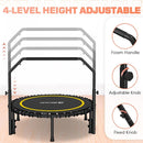 BCAN 40"/48" Mini Rebounder Trampoline for Adults with Bar, 450/550LBS Fitness Trampoline with Bungees, Adjustable Handle, Stable & Quiet, Indoor Outdoor, Whole-Body Workout & Relaxation at Home by TinyTreasures Baby Boutique