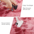 Luxury 4x6 Area Rug, Ultra Soft Rugs for Living Room, Plush Carpet Rugs for Bedroom, Non-Slip Indoor Rug for Nursery, Study Room, Playroom, Home Decor, Tie-Dyed Dark Pink by TinyTreasures Baby Boutique