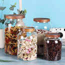 1 Gallon Glass Jar with Airtight Lid and Anti-Skid Bottom for Dry Food Storage by CozyNest Decor
