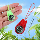 Compass for Kids Hiking and Survival Small Mini Pocket Compasses Keychain Lanyard Boy Scout Party Favor Toy Set, Bulk by TinyTreasures Baby Boutique