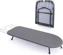 Tabletop Ironing Board with Iron Rest, Metal Mesh Panel Mini Ironing Board with Heat Resistant Cover, Portable Small Iron Board Foldable for Dorms, Apartment and Travel, 32" x12'', Black by CozyNest Decor