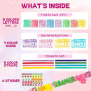 Friendship Bracelet Making Kit for Girls, Art & Craft Kits for Kids, DIY Jewelry Making with Charm & Stickers, Birthday Gifts for Ages 5-12, Toys for Ages 5, 6, 7, 8, 9, 10, 11, 12 Years Old by TinyTreasures Baby Boutique