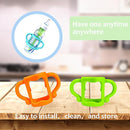 RTMOK Bottle Handles for Dr. Brown's Narrow Baby, Wide-Neck, Removable Easy-Grip Transitional Sippy Cup Handles, 100% Silicone-BPA-Free Material, 4m+ by TinyTreasures Baby Boutique