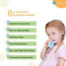 Kids Electric Toothbrushs U Shaped sonic Automatic Toothbrush with 4 Brush Heads, Six Cleaning Modes,Cartoon deer Modeling , full mouth toothbrush for baby by TinyTreasures Baby Boutique