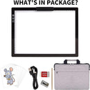Rechargeable A4 Light Pad with Bag, Innovative Stand and Top Clip, Elice Wireless Bright Light Tracing Board Portable Artcraft Tracer Box for Artists, Drawing, Cricut Weeding Vinyl, Diamond Painting by TinyTreasures Baby Boutique