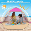 Venustas Beach Tent Sun Shelter for 3/4-5/6-7/8-10 Person, UPF 50+ UV Protection Beach Canopy, Lightweight and Easy Setup Cabana, Portable Shade Tent by TinyTreasures Baby Boutique