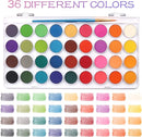 AROIC 36 Colors Watercolor Paint Set, Watercolor Pan Set with 10 Nylon Brushes and 6 Refillable Water Brushes. Perfect for Adults, Children and Beginner Artists. by TinyTreasures Baby Boutique