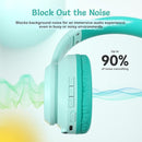 Active Noise Cancelling Headphones for Kids, 60H Playtime, Wireless Bluetooth Over-Ear Headset Built-in Microphone for Home/School/Travel/Party - Includes Portable Case by TinyTreasures Baby Boutique