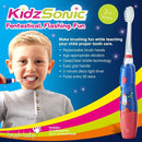 B07YVKSLHYBrush‑Baby - KidzSonic Rocket Kids Electric Toothbrush for Ages 3+ with Disco LED Lights, Gentle Sonic Vibrations, 2-Minute Smart Timer & 30‑Second Pulse Reminders – AAA Battery Included by TinyTreasures Baby Boutique