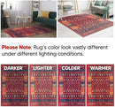 Keen Home Design 2x12 Rug - Machine Washable Runner Rug with Non-Slip Backing, Ideal for Hallway, Entryway, Kitchen, Laundry Room - Vintage, Easy Clean, Durable, Low Pile - (2'6" x 12') by CozyNest Decor