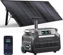 IEE 2400W/2048Wh Solar power station With 400W Solar Panel,P2400 Solar Generator,1800W Super Fast Charging, LiFePO4 (LFP) Battery,APP Control Emergency Power Station for Home, Camping, Power Outages by TinyTreasures Baby Boutique