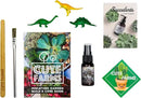 Cute Farms Terrarium Starter Kit | Moss, Vermiculite, Soil, Pebbles, Plant Food, & Finishing Tools (Medium Kit + Live Plants) by CozyNest Decor