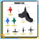 152Pcs Drip Irrigation Barbed Connectors Fittings Kit for 1/4" Tubing Includes 90/180/360 Angle Atomizing Sprinkler Sprayer and Barbed Connector for Agriculture Hydroponic Garden Lawn by GreenHaven Gardens