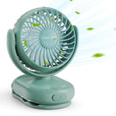 Momcozy Portable Fan with Clip | 4-Speed Mini-Fan for Carrier | Personal Fans Ultra Lighter 0.26lb | Gaps ≤4.5mm | Handheld Cooling | Rechargeable Rotate for Diaper Backpack/Stroller/Carrier/Chair by TinyTreasures Baby Boutique