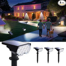 Solar Power Spotlight Outdoor Waterproof Landscape LED Accent Lighting for Yard, Tree, Plants, Walls, Path, Garden, Statues, Adjustable Brightness,Dusk to Dawn Long Lasting 4 Pack Cool White by GreenHaven Gardens