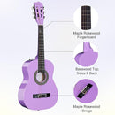 ADM Beginner Acoustic Classical Guitar 30 Inch Nylon Strings Wooden Guitar Bundle Kit for Kid Boy Girl Student Youth Guitarra Online Lessons with Gig Bag, Strap, Tuner, Strings, Picks, Purple by TinyTreasures Baby Boutique