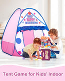 Kids Play Tent, Pop Up Play Tent Dessert Theme with Complete Toy Set, Play Toys Play Set for Kids Indoor Outdoor Pretend Play by TinyTreasures Baby Boutique