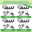 Black and White High Contrast Baby Toys - Sensory Infant Hanging Carseat & Stroller Toy for Newborns 0-6,6-12Months Perfect Easter Birthday & Baby Shower for Babies Boys Girls by TinyTreasures Baby Boutique