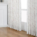 Pink Floral Pinch Pleated Linen Curtains - 2 Panels of Privacy Light-Filtering Printed Curtains Suitable for Dining Rooms and Farmhouses.60 Inches Wide by 96 Inches Long by CozyNest Decor