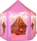Monobeach Princess Tent Girls Large Playhouse Kids Castle Play Tent with Star Lights Toy for Children Indoor and Outdoor Games, 55'' x 53'' (DxH) by TinyTreasures Baby Boutique