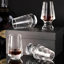 KAMMAK Crystal Whiskey Glasses Set of 2, Handcrafted Shot Glasses Stemless, 3.38oz Hand Blown White Cocktail Glasses, Engagement Gifts for Couples, Women, Men by CozyNest Decor
