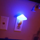 AUSAYE 3Pack Sensor LED Night Light Plug in Lamp Magic Mushroom Nightlight Cute Night Lights for Adults Kids Bedroom, Bathroom,Toilet,Hallway,Stairs,Kitchen Blue by TinyTreasures Baby Boutique