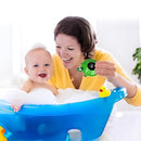 TKY Baby Bath Thermometer with LED Display-Rechargeable Water&Room Temperature Monitor, Floating Toy with Temp Alert, Waterproof for Newborns, Nurseries - Must Have Bath Essentials (Green Tortoise) by TinyTreasures Baby Boutique