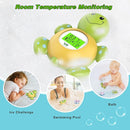 Baby Bath Thermometer with Timer, Safety Digital Water Temperature Thermometer with 3 Color Backlit and Temperature Warning, Bath Tube Floating Toy for Infant, Toddler by TinyTreasures Baby Boutique